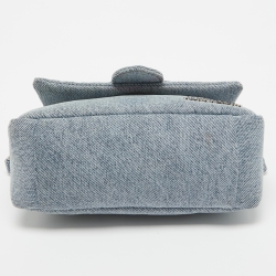 Pre Owned Jacquemus Blue Denim Le Bambino Shoulder Bag