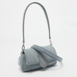 Pre Owned Jacquemus Blue Denim Le Bambino Shoulder Bag