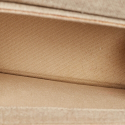 Pre Owned Jacquemus Beige Canvas Le Chiquito Moyen Top Handle Bag