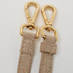 Pre Owned Jacquemus Beige Canvas Le Chiquito Moyen Top Handle Bag