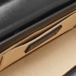 Pre Owned حقيبة جاكويموس لي تشيكيتو جلد أسود لامع بيد علوية