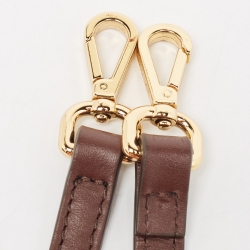 Pre Owned Jacquemus Dark Brown Leather Long Le Chiquito Top Handle Bag