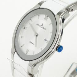 Jacques Lemans 1-1333 Stainless Steel Ceramic Quartz Womens Wristwatch 31 MM