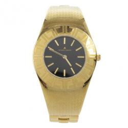 Jacques Lemans Vedette 1-1478 Gold Plated Stainless Steel Quartz Womens Wristwatch 34 MM