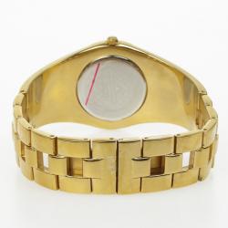 Jacques Lemans Vedette 1-1478 Gold Plated Stainless Steel Quartz Womens Wristwatch 34 MM
