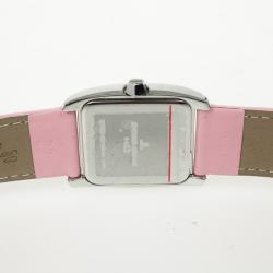 Jacques Lemans SS Leather Pink Quartz 1-1305 Womens Wristwatch 31 MM