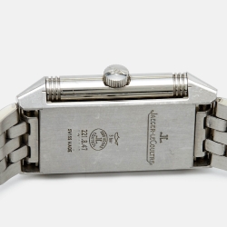 Jaeger-LeCoultre Silver Stainless Steel Reverso Q2618140 Women's Wristwatch 21 mm