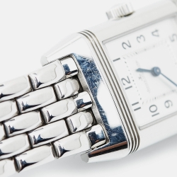 Jaeger-LeCoultre Silver Stainless Steel Reverso Q2618140 Women's Wristwatch 21 mm