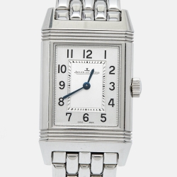 Jaeger-LeCoultre Silver Stainless Steel Reverso Q2618140 Women's Wristwatch 21 mm