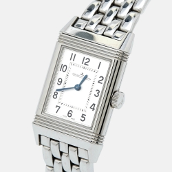 Jaeger-LeCoultre Silver Stainless Steel Reverso Q2618140 Women's Wristwatch 21 mm
