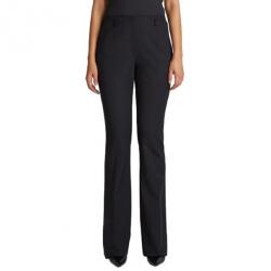Jason Wu Black Wool Boot-Leg Trousers M