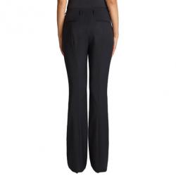 Jason Wu Black Wool Boot-Leg Trousers M