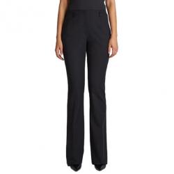 مملوكة مسبقًا Jason Wu Black Wool Boot-Leg Trousers L