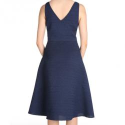 Jason Wu Navy Silk Sleeveless Dress M