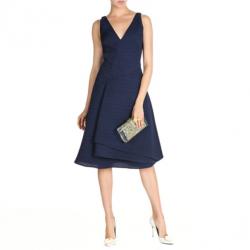Jason Wu Navy Silk Sleeveless Dress M