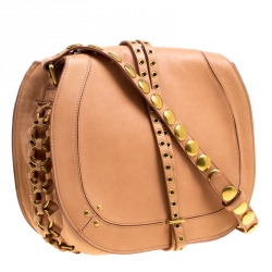 Jerome Dreyfuss Brown Leather Nestor Saddle Bag 