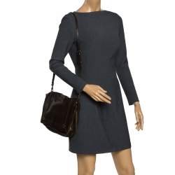 Jerome Dreyfuss Dark Brown Leather Igor Shoulder Bag