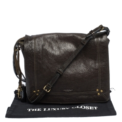Jerome Dreyfuss Dark Brown Leather Igor Shoulder Bag
