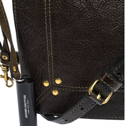 Jerome Dreyfuss Dark Brown Leather Igor Shoulder Bag