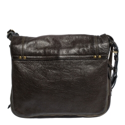 Jerome Dreyfuss Dark Brown Leather Igor Shoulder Bag