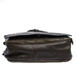 Jerome Dreyfuss Dark Brown Leather Igor Shoulder Bag
