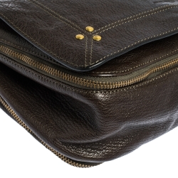 Jerome Dreyfuss Dark Brown Leather Igor Shoulder Bag