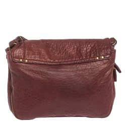 Jerome Dreyfuss Burgundy Leather Igor Shoulder Bag