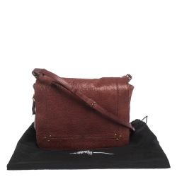 Jerome Dreyfuss Burgundy Leather Igor Shoulder Bag