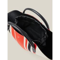 Pre Owned Jil Sander Multicoloured Sombrero Striped Woven Cotton Bag One Size