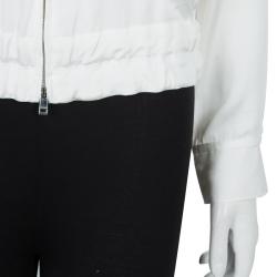 Jil Sander Cream Silk Jacket S
