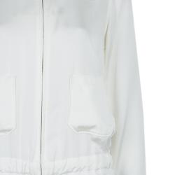 Jil Sander Cream Silk Jacket S