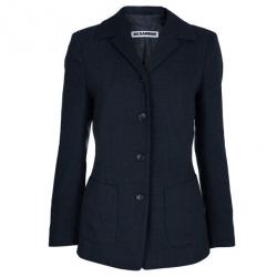 Jil Sander Charcoal Wool Skirt Suit S