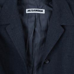 Jil Sander Charcoal Wool Skirt Suit S