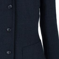 Jil Sander Charcoal Wool Skirt Suit S