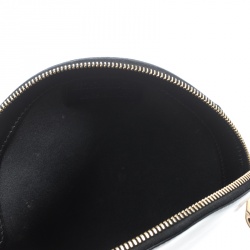 Jil Sander Black Leather Round Clutch