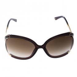 Jimmy Choo Brown/Brown Gradient Beatrix Oversize Sunglasses