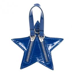 Jimmy Choo Blue Patent Star Pouch