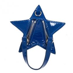 Jimmy Choo Blue Patent Star Pouch