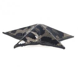 Jimmy Choo Leopard Print Patent Star Pouch