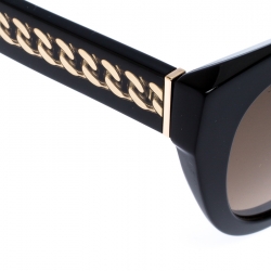 مملوكة مسبقًا Jimmy Choo Black/Brown 807HA Chana Cateye Sunglasses