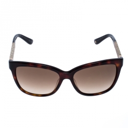 Pre Owned Jimmy Choo Brown Tortoise Gradient Cora Square Sunglasses