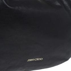 Pre Owned Jimmy Choo Black Leather Sky Hobo