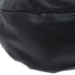 Pre Owned Jimmy Choo Black Leather Sky Hobo