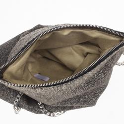 Pre Owned Jimmy Choo Gray Bex Quilted Shoulder Bag