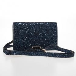 Pre Owned Jimmy Choo Glitter Fabric Ted iPhone Mini Shoulder Bag