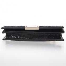 Pre Owned Jimmy Choo Glitter Fabric Ted iPhone Mini Shoulder Bag