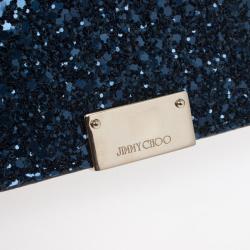 Pre Owned Jimmy Choo Glitter Fabric Ted iPhone Mini Shoulder Bag