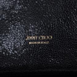 Pre Owned Jimmy Choo Glitter Fabric Ted iPhone Mini Shoulder Bag