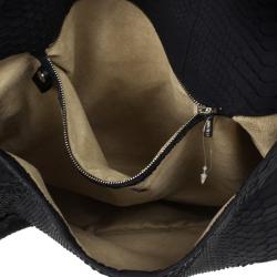 مملوكة مسبقًا Jimmy Choo Black Slate Python Shoulder Bag