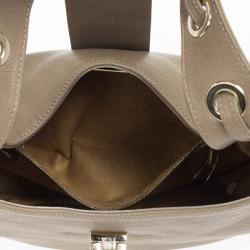 Pre Owned Jimmy Choo Beige Flap Bag